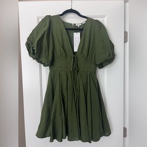 Rhode Madeline Dress in Chive